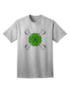 Stylish and Edgy Clover and Crossbones Adult T-Shirt by TooLoud-Mens T-shirts-TooLoud-AshGray-Small-Davson Sales