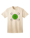 Stylish and Edgy Clover and Crossbones Adult T-Shirt by TooLoud-Mens T-shirts-TooLoud-Natural-Small-Davson Sales