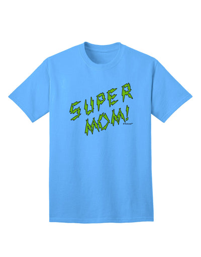 Stylish and Empowering: Lightening Bolt Design Adult T-Shirt for Super Moms by TooLoud-Mens T-shirts-TooLoud-Aquatic-Blue-Small-Davson Sales