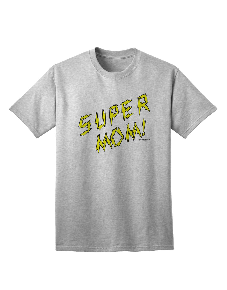 Stylish and Empowering: Lightening Bolt Design Adult T-Shirt for Super Moms by TooLoud-Mens T-shirts-TooLoud-White-Small-Davson Sales