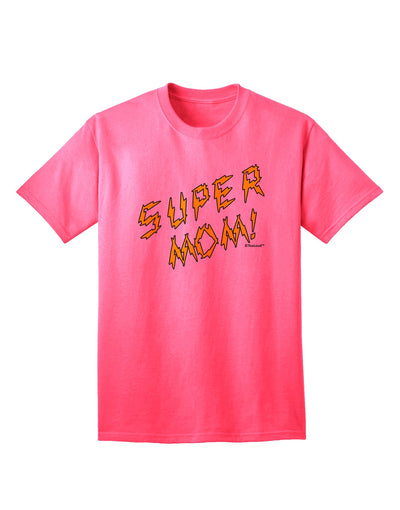 Stylish and Empowering: Lightening Bolt Design Adult T-Shirt for Super Moms by TooLoud-Mens T-shirts-TooLoud-Neon-Pink-Small-Davson Sales