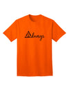 Stylish and Enchanting Always Magic Symbol Cursive Adult T-Shirt by TooLoud-Mens T-shirts-TooLoud-Orange-Small-Davson Sales