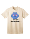 Stylish and Endearing Adult T-Shirt - I Love You Berry Much by TooLoud-Mens T-shirts-TooLoud-Natural-Small-Davson Sales