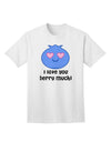 Stylish and Endearing Adult T-Shirt - I Love You Berry Much by TooLoud-Mens T-shirts-TooLoud-White-Small-Davson Sales