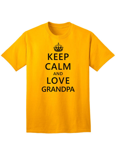 Stylish and Endearing Grandpa-themed Adult T-Shirt for a Serene and Affectionate Look-Mens T-shirts-TooLoud-Gold-Small-Davson Sales