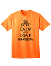 Stylish and Endearing Grandpa-themed Adult T-Shirt for a Serene and Affectionate Look-Mens T-shirts-TooLoud-Neon-Orange-Small-Davson Sales