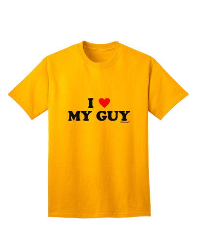 Stylish and Expressive Adult T-Shirt: I Heart My Guy by TooLoud-Mens T-shirts-TooLoud-Gold-Small-Davson Sales