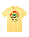 Stylish and Expressive Adult T-Shirt - I Woke Up This Gay-Mens T-shirts-TooLoud-Yellow-Small-Davson Sales