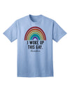 Stylish and Expressive Adult T-Shirt - I Woke Up This Gay-Mens T-shirts-TooLoud-Light-Blue-Small-Davson Sales