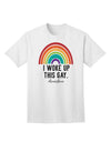 Stylish and Expressive Adult T-Shirt - I Woke Up This Gay-Mens T-shirts-TooLoud-White-Small-Davson Sales