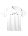 Stylish and Expressive Adult T-Shirt for Costume Enthusiasts-Mens T-shirts-TooLoud-White-Small-Davson Sales