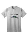 Stylish and Expressive: Free Spirit Adult T-Shirt with Graphic Feather Design by TooLoud-Mens T-shirts-TooLoud-AshGray-Small-Davson Sales