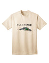 Stylish and Expressive: Free Spirit Adult T-Shirt with Graphic Feather Design by TooLoud-Mens T-shirts-TooLoud-Natural-Small-Davson Sales