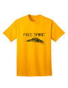 Stylish and Expressive: Free Spirit Adult T-Shirt with Graphic Feather Design by TooLoud-Mens T-shirts-TooLoud-Gold-Small-Davson Sales