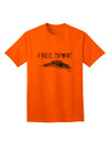 Stylish and Expressive: Free Spirit Adult T-Shirt with Graphic Feather Design by TooLoud-Mens T-shirts-TooLoud-Orange-Small-Davson Sales