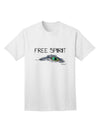 Stylish and Expressive: Free Spirit Adult T-Shirt with Graphic Feather Design by TooLoud-Mens T-shirts-TooLoud-White-Small-Davson Sales