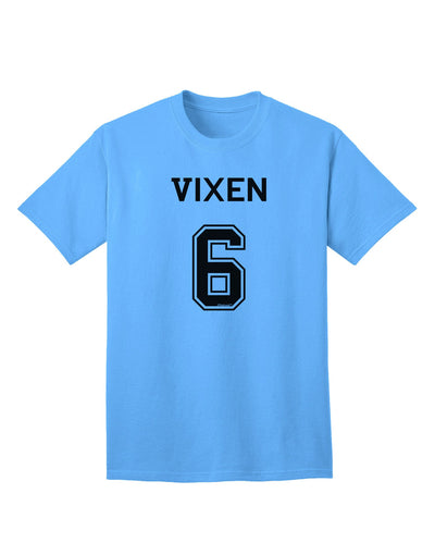 Stylish and Festive Reindeer Jersey - Vixen 6 Adult T-Shirt for the Holiday Season-Mens T-shirts-TooLoud-Aquatic-Blue-Small-Davson Sales