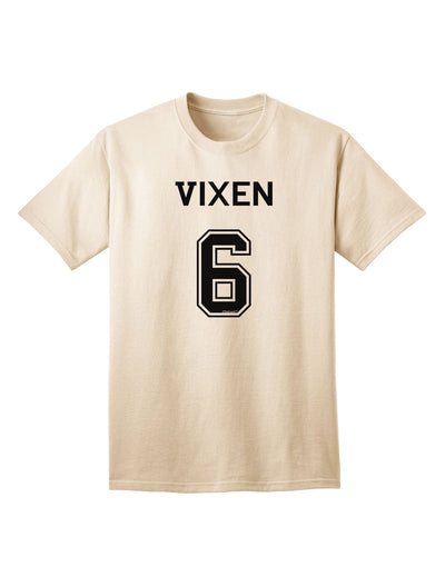 Stylish and Festive Reindeer Jersey - Vixen 6 Adult T-Shirt for the Holiday Season-Mens T-shirts-TooLoud-Natural-Small-Davson Sales