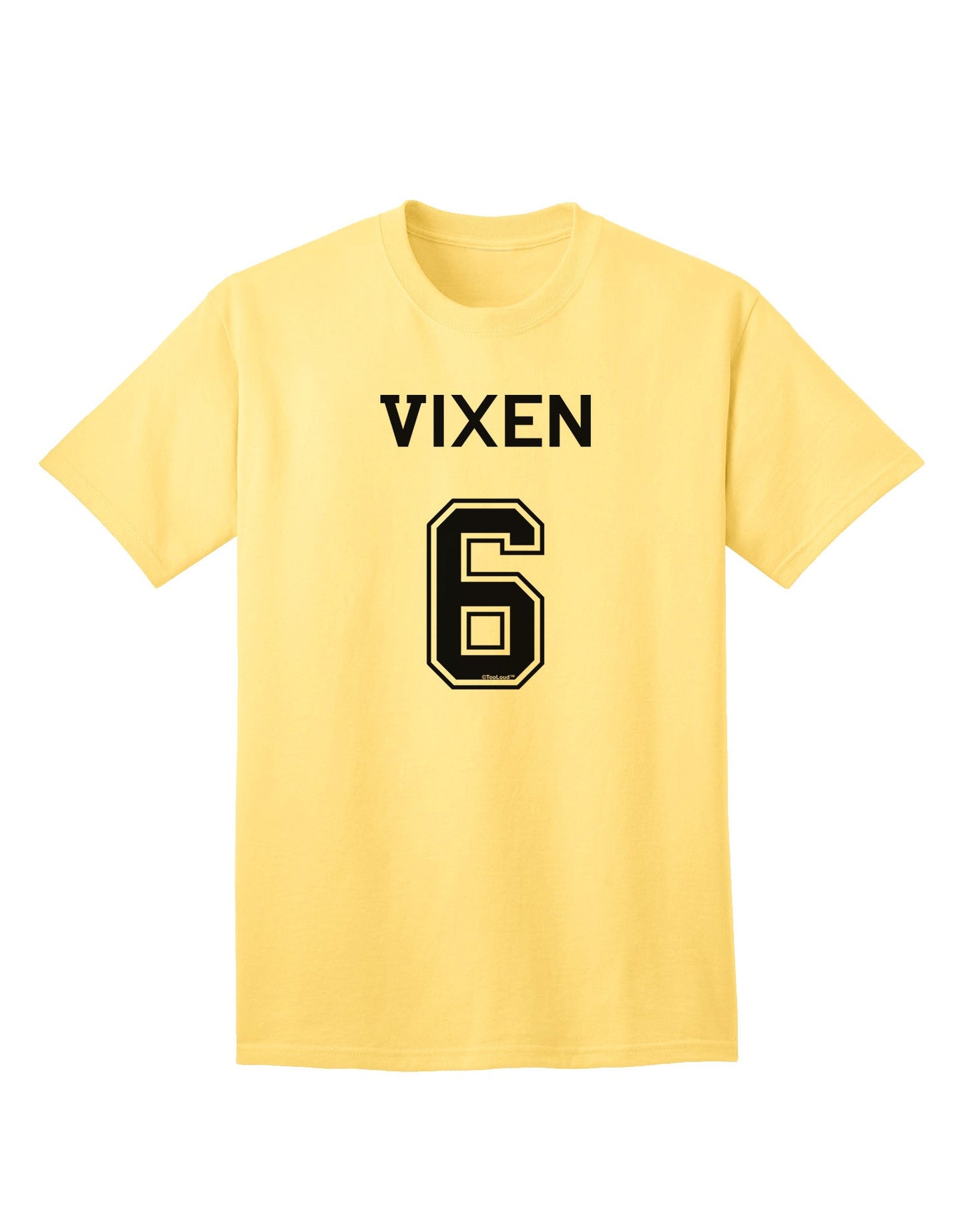 Stylish and Festive Reindeer Jersey - Vixen 6 Adult T-Shirt for the Holiday Season-Mens T-shirts-TooLoud-Yellow-Small-Davson Sales
