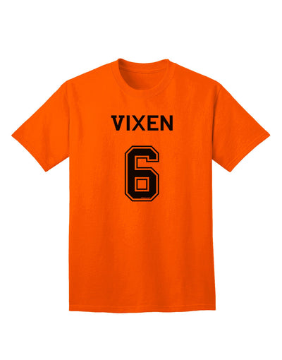 Stylish and Festive Reindeer Jersey - Vixen 6 Adult T-Shirt for the Holiday Season-Mens T-shirts-TooLoud-Orange-Small-Davson Sales