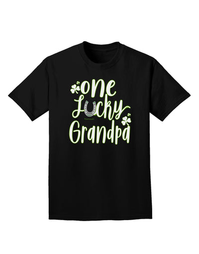 Stylish and Fortunate: Grandpa Shamrock Adult T-Shirt-Mens T-shirts-TooLoud-Black-Small-Davson Sales