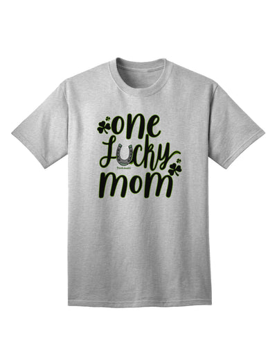 Stylish and Fortunate: Shamrock Adult T-Shirt for the Discerning Mother-Mens T-shirts-TooLoud-AshGray-Small-Davson Sales