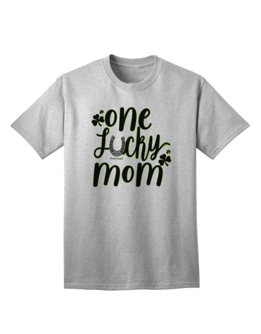 Stylish and Fortunate: Shamrock Adult T-Shirt for the Discerning Mother