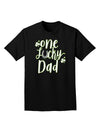 Stylish and Fortunate: Shamrock Adult T-Shirt for the Doting Father-Mens T-shirts-TooLoud-Black-Small-Davson Sales