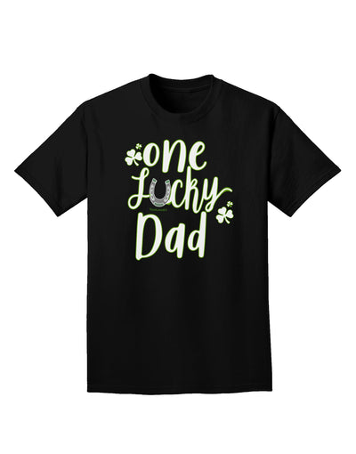 Stylish and Fortunate: Shamrock Adult T-Shirt for the Doting Father-Mens T-shirts-TooLoud-Black-Small-Davson Sales