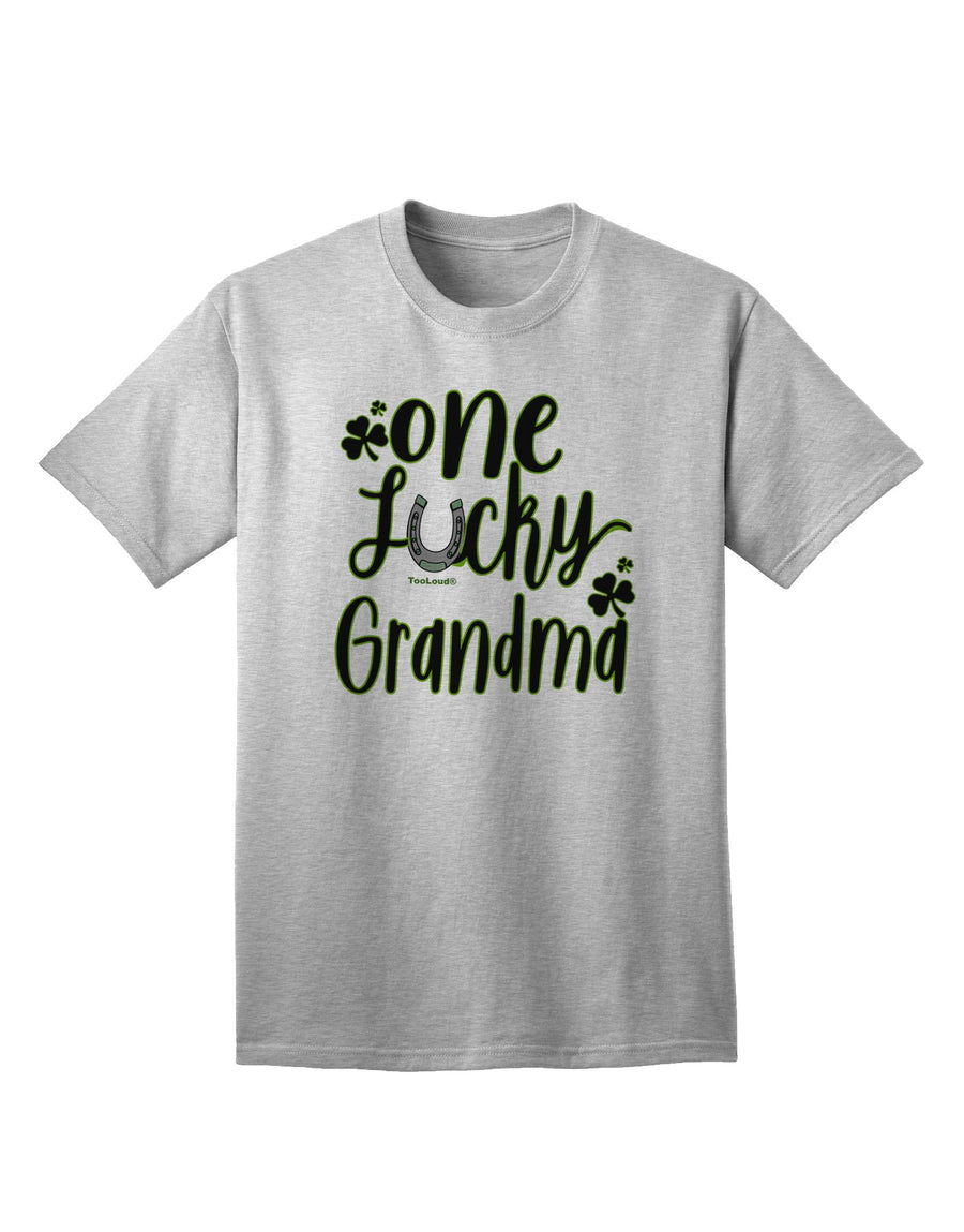 Stylish and Fortunate: Shamrock Adult T-Shirt for the Lucky Grandmas-Mens T-shirts-TooLoud-White-Small-Davson Sales