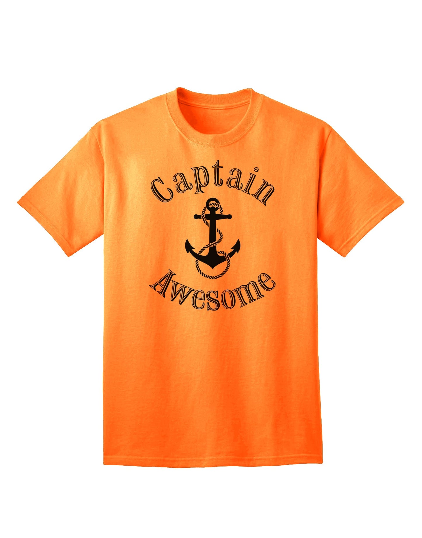 Stylish and Humorous Adult T-Shirt by Captain Awesome-Mens T-shirts-TooLoud-Neon-Orange-Small-Davson Sales