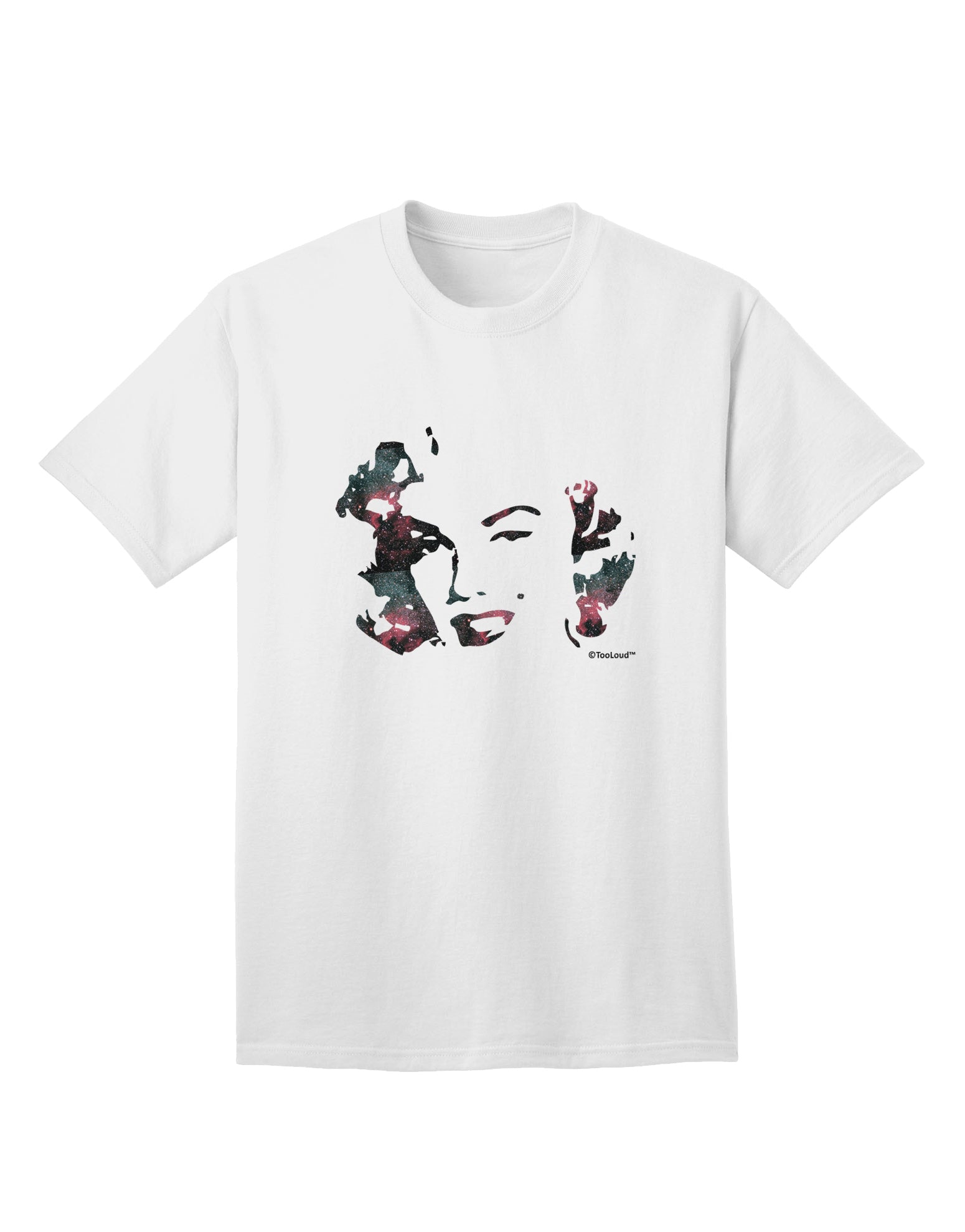 Stylish and Inspiring Marilyn Monroe Galaxy Design Adult T-Shirt by TooLoud-Mens T-shirts-TooLoud-White-Small-Davson Sales