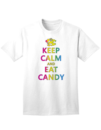 Stylish and Playful Adult T-Shirt - Indulge in Candy-Mens T-shirts-TooLoud-White-Small-Davson Sales