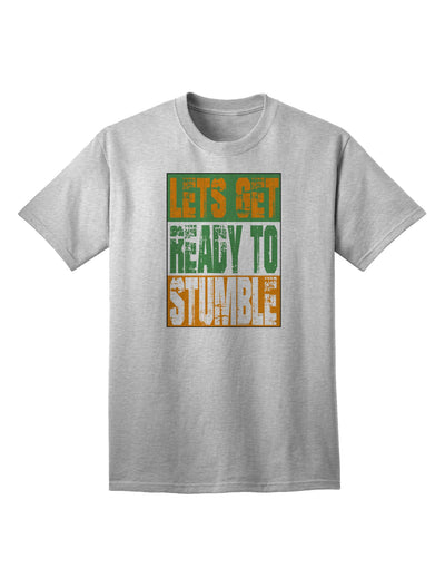 Stylish and Playful Adult T-Shirt - Let's Get Ready To Stumble by TooLoud-Mens T-shirts-TooLoud-AshGray-Small-Davson Sales