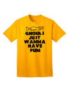 Ghouls Just Wanna Have Fun Adult T-Shirt Gold 4XL Tooloud
