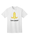 Stylish and Playful Banana-themed Adult T-Shirt for Fashion-forward Individuals-Mens T-shirts-TooLoud-White-Small-Davson Sales