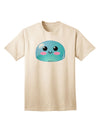 Stylish and Playful: Blue Adult T-Shirt featuring a Cute RPG Slime by TooLoud-Mens T-shirts-TooLoud-Natural-Small-Davson Sales