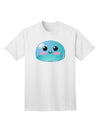 Stylish and Playful: Blue Adult T-Shirt featuring a Cute RPG Slime by TooLoud-Mens T-shirts-TooLoud-White-Small-Davson Sales