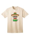 Stylish and Playful Cat-themed Adult T-Shirt with Sombrero and Poncho by TooLoud-Mens T-shirts-TooLoud-Natural-Small-Davson Sales