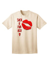 Stylish and Playful Kiss Lips Adult T-Shirt for a Memorable Fashion Statement-Mens T-shirts-TooLoud-Natural-Small-Davson Sales