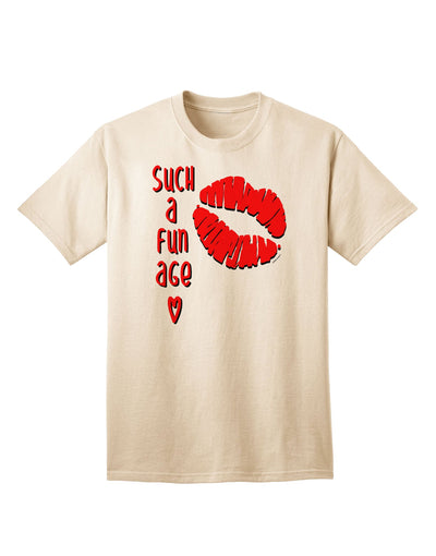 Stylish and Playful Kiss Lips Adult T-Shirt for a Memorable Fashion Statement-Mens T-shirts-TooLoud-Natural-Small-Davson Sales