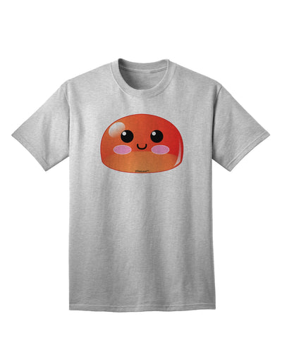 Stylish and Playful: Red Adult T-Shirt featuring a Cute RPG Slime by TooLoud-Mens T-shirts-TooLoud-AshGray-Small-Davson Sales