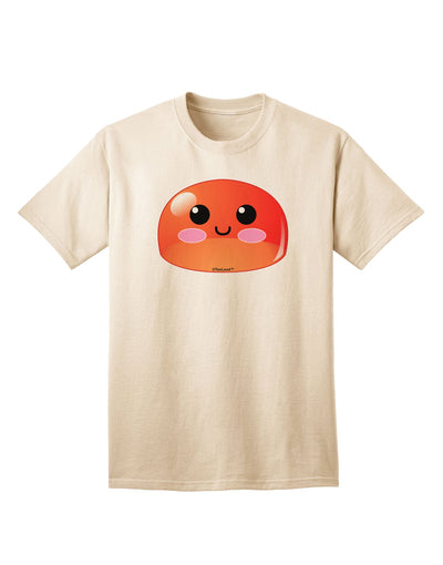 Stylish and Playful: Red Adult T-Shirt featuring a Cute RPG Slime by TooLoud-Mens T-shirts-TooLoud-Natural-Small-Davson Sales