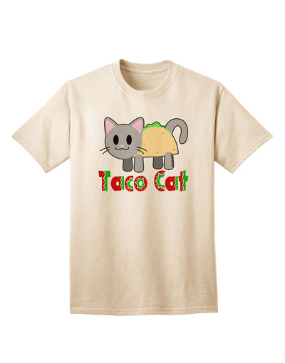 Stylish and Playful Taco Cat Design Adult T-Shirt by TooLoud-Mens T-shirts-TooLoud-Natural-Small-Davson Sales