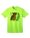 Stylish and Sophisticated Owl of Athena Adult T-Shirt by TooLoud-Mens T-shirts-TooLoud-Neon-Green-Small-Davson Sales