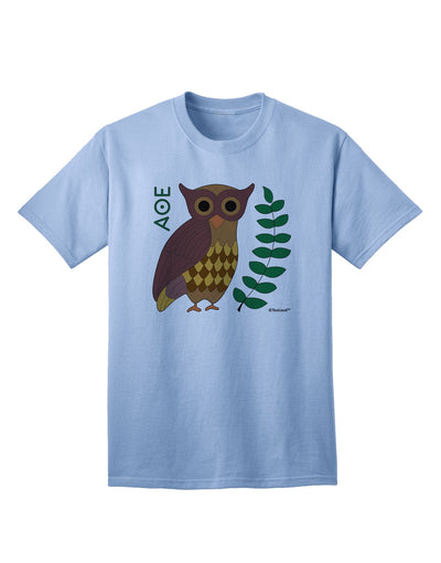 Stylish and Sophisticated Owl of Athena Adult T-Shirt by TooLoud-Mens T-shirts-TooLoud-Light-Blue-Small-Davson Sales