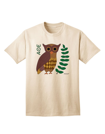 Stylish and Sophisticated Owl of Athena Adult T-Shirt by TooLoud-Mens T-shirts-TooLoud-Natural-Small-Davson Sales