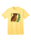 Stylish and Sophisticated Owl of Athena Adult T-Shirt by TooLoud-Mens T-shirts-TooLoud-Yellow-Small-Davson Sales