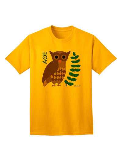 Stylish and Sophisticated Owl of Athena Adult T-Shirt by TooLoud-Mens T-shirts-TooLoud-Gold-Small-Davson Sales