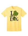 Stylish and Trendy Adult T-Shirt - I Shamrock my Dog-Mens T-shirts-TooLoud-Yellow-Small-Davson Sales